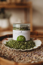 Sea Monster - Olive Green Sea Salt Shimmers SMALL - Potion Play & Sensory Ingredients The Saltwater Collective Potions