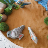Yellow Door // Sensory Play Stones - Birds Yellow Door