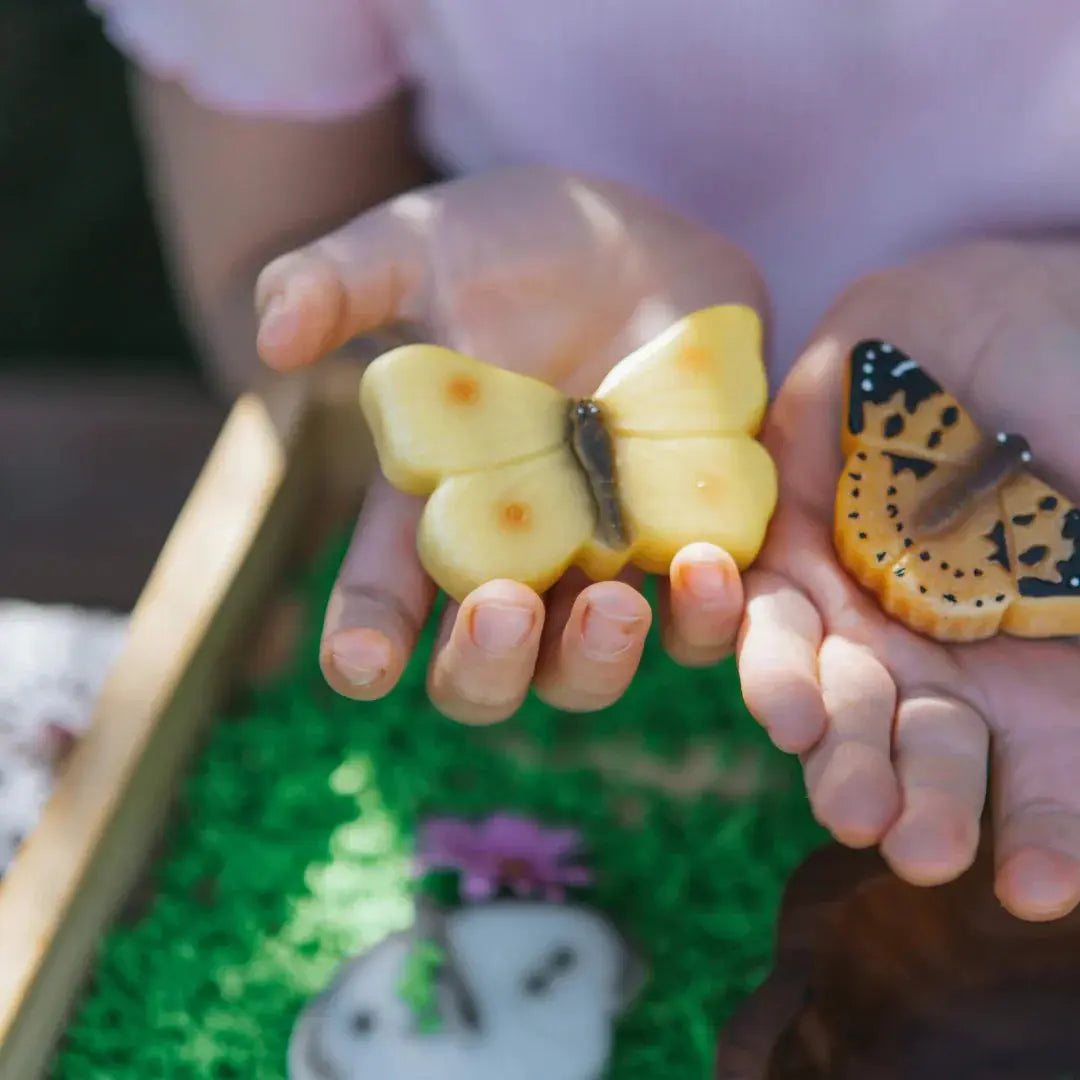Yellow Door // Sensory Play Stones - Butterflies Yellow Door