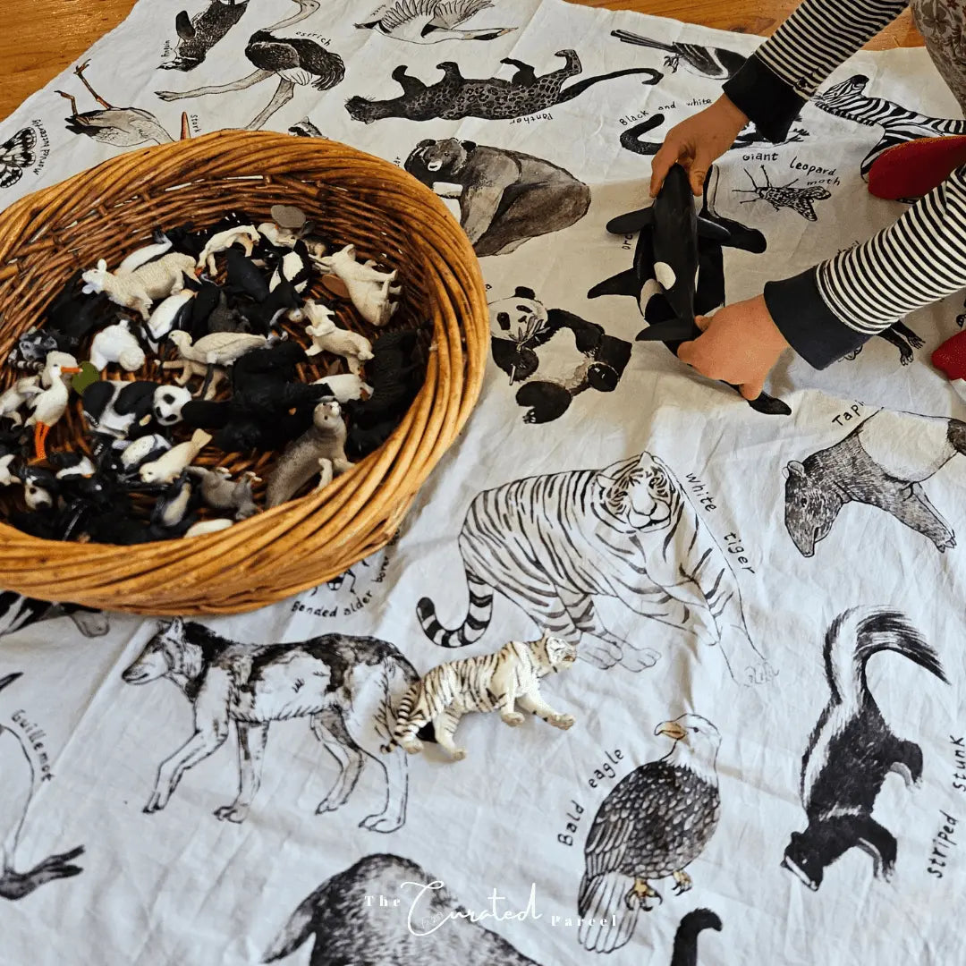 Wonderie // Inky and Ivory Animal Kingdom Play Cloth Wonderie