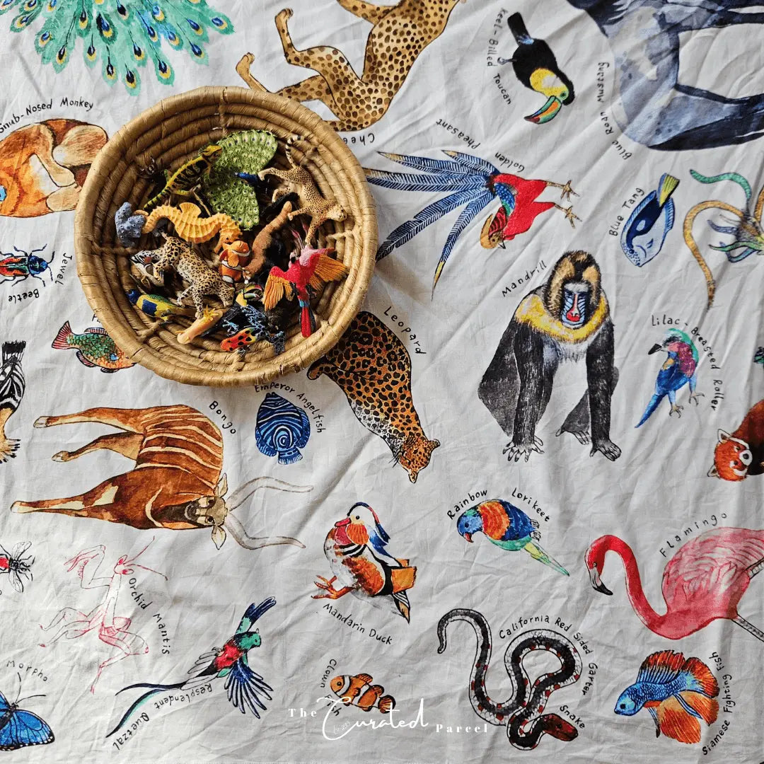 Wonderie // A Kingdom of Rainbow Animal Play Cloth Wonderie