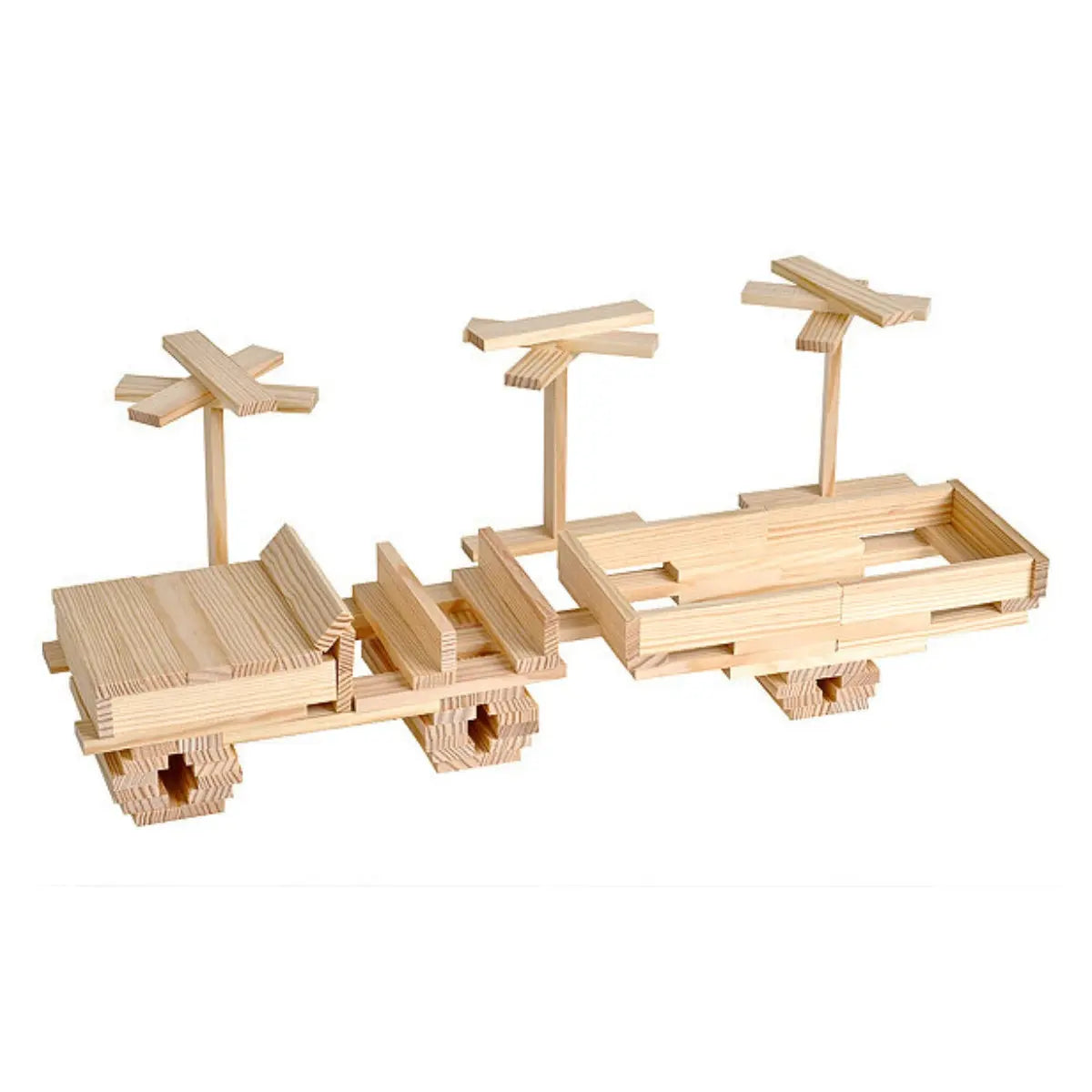 KAPLA Blocks Building Planks - 200 Natural Set - Box KAPLA