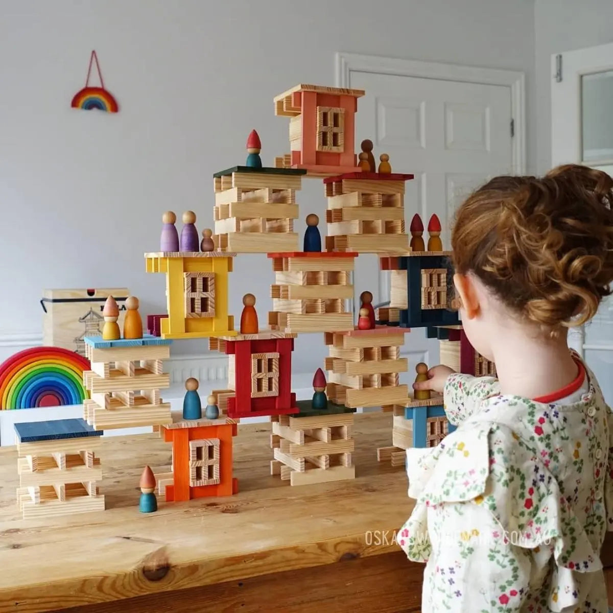 KAPLA Blocks Building Planks - 1000 Natural Set - Large Deluxe Wooden Box KAPLA