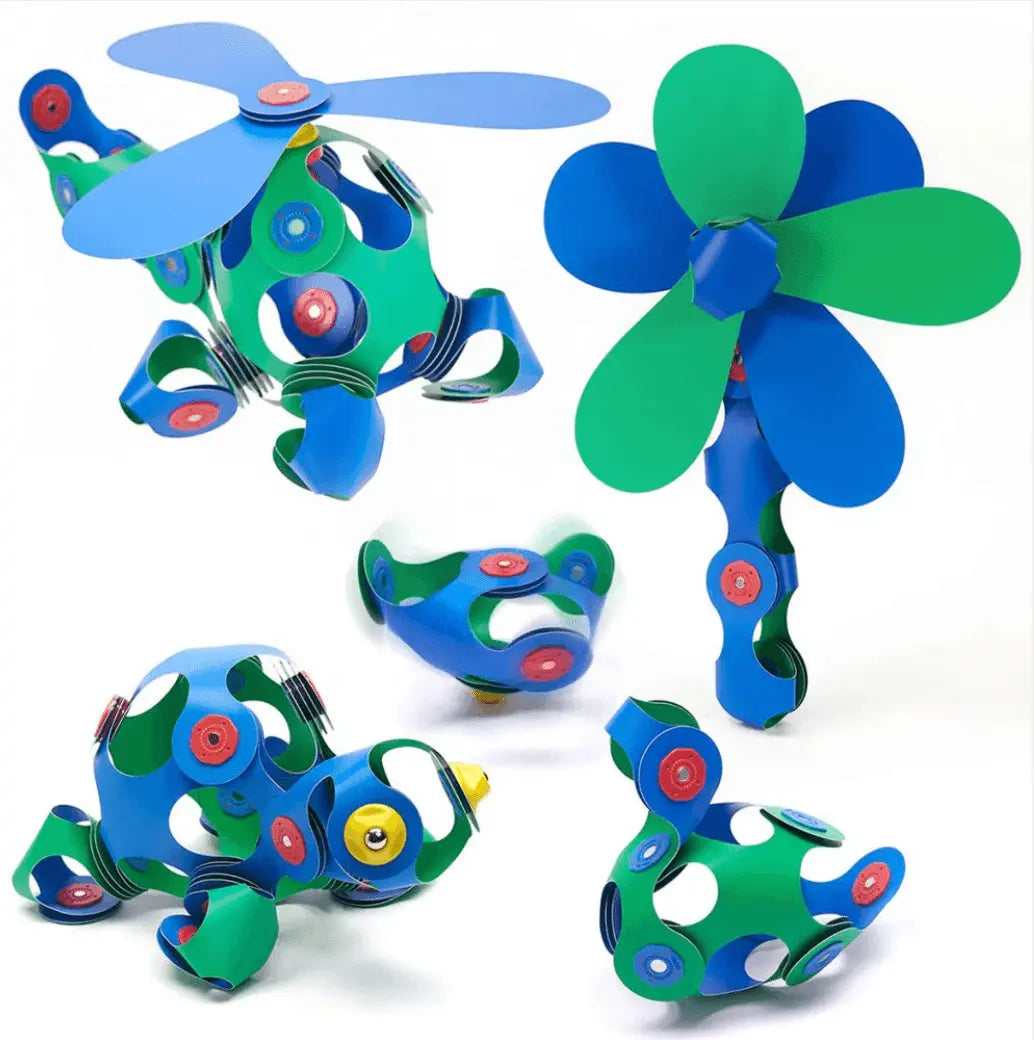 Clixo Magnetic Crew Pack - Blue & Green (30 pcs) Clixo