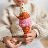 Tara Treasures // Felt Neopolitan (Harlequin) Ice Cream Tara Treasures