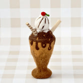 Tara Treasures // Felt Chocolate Milk Shake Play Food Tara Treasures