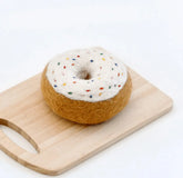 Felt Donut With Classic Glaze And Rainbow Sprinkles Tara Treasures