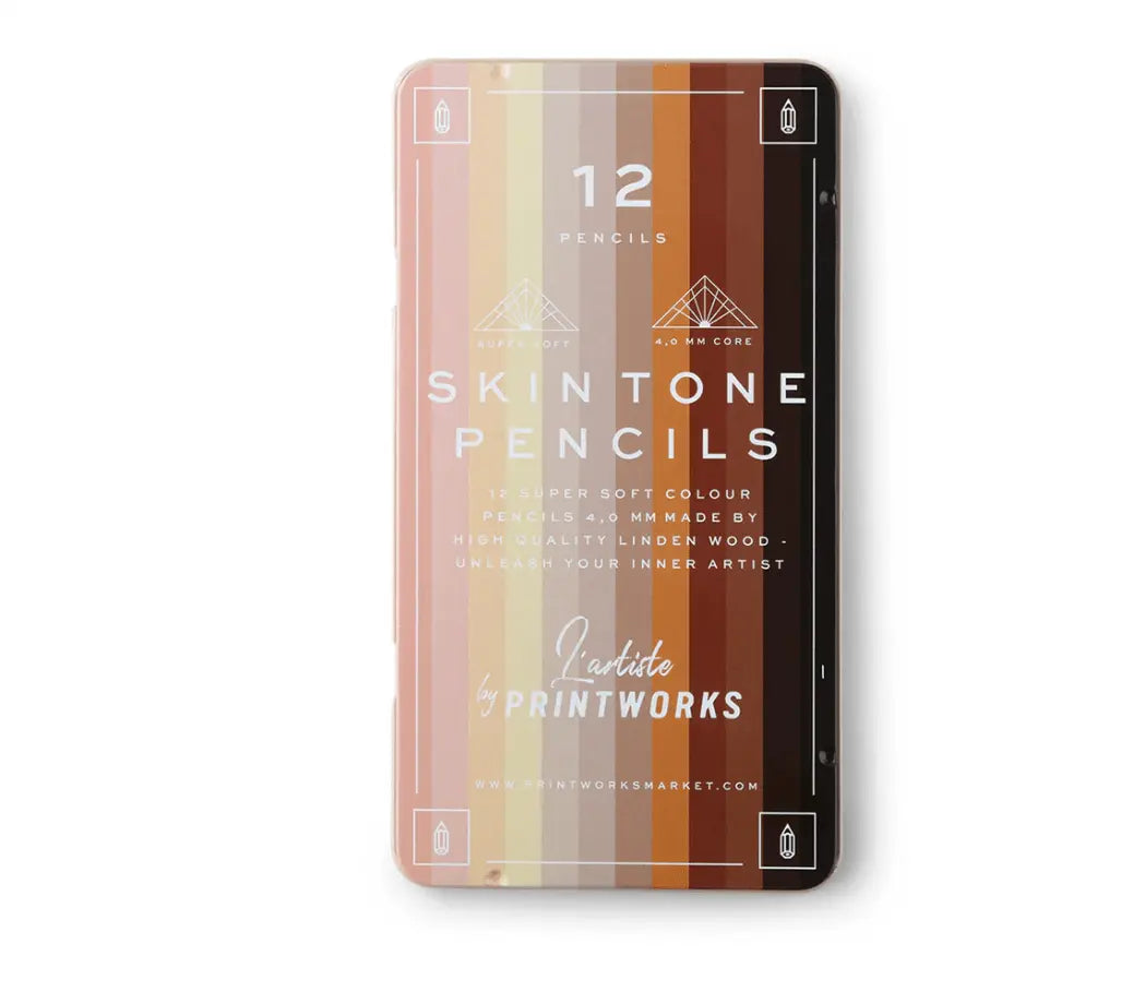 Printworks Coloured Pencils (12) - Skin Tone Printworks
