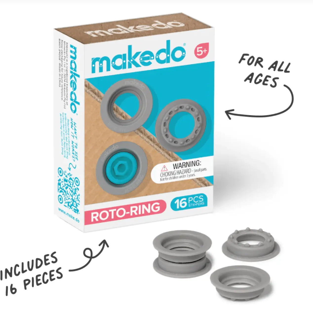 Makedo // ROTO-RING Cardboard Construction Rotation Tool Makedo