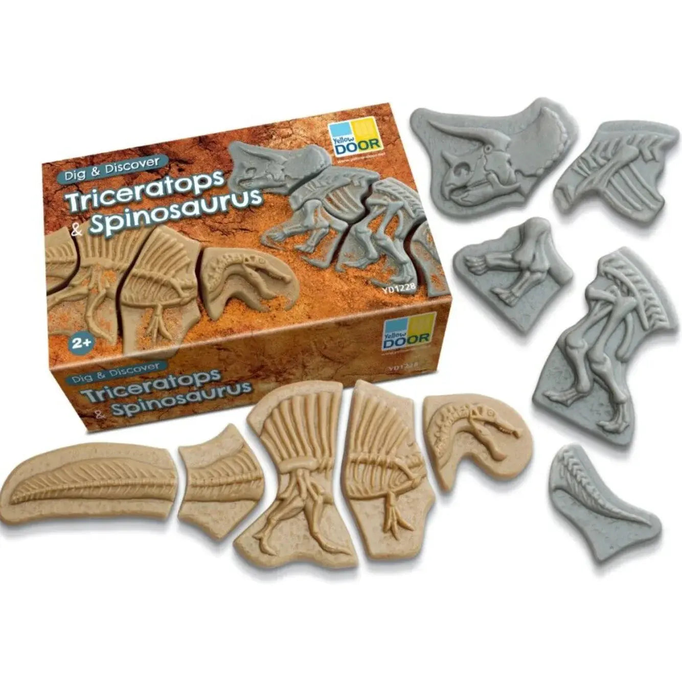 Yellow Door // Dig and Discover - Triceratops & Spinosaurus Yellow Door