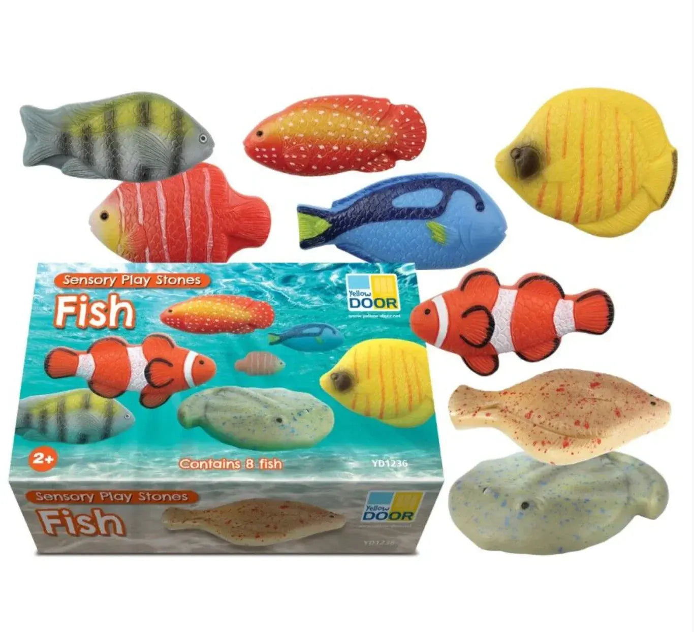 Yellow Door // Sensory Play Stones - Fish Yellow Door