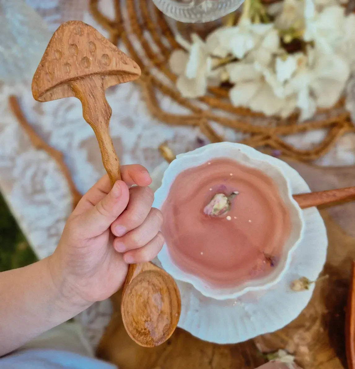 Evergreen Child // Meadow Mushroom Spoon The Curated Parcel