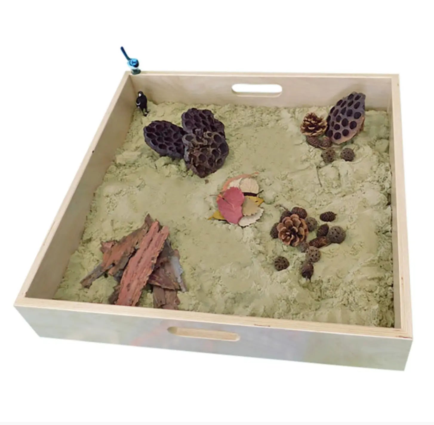 BillyKidz | Timber Sand Play Tray with Clear Base TickIt