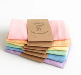 Laura's Play Cotton | Set Of 6 Pastel Rainbow 90cm x 90xm Sarah's Silk
