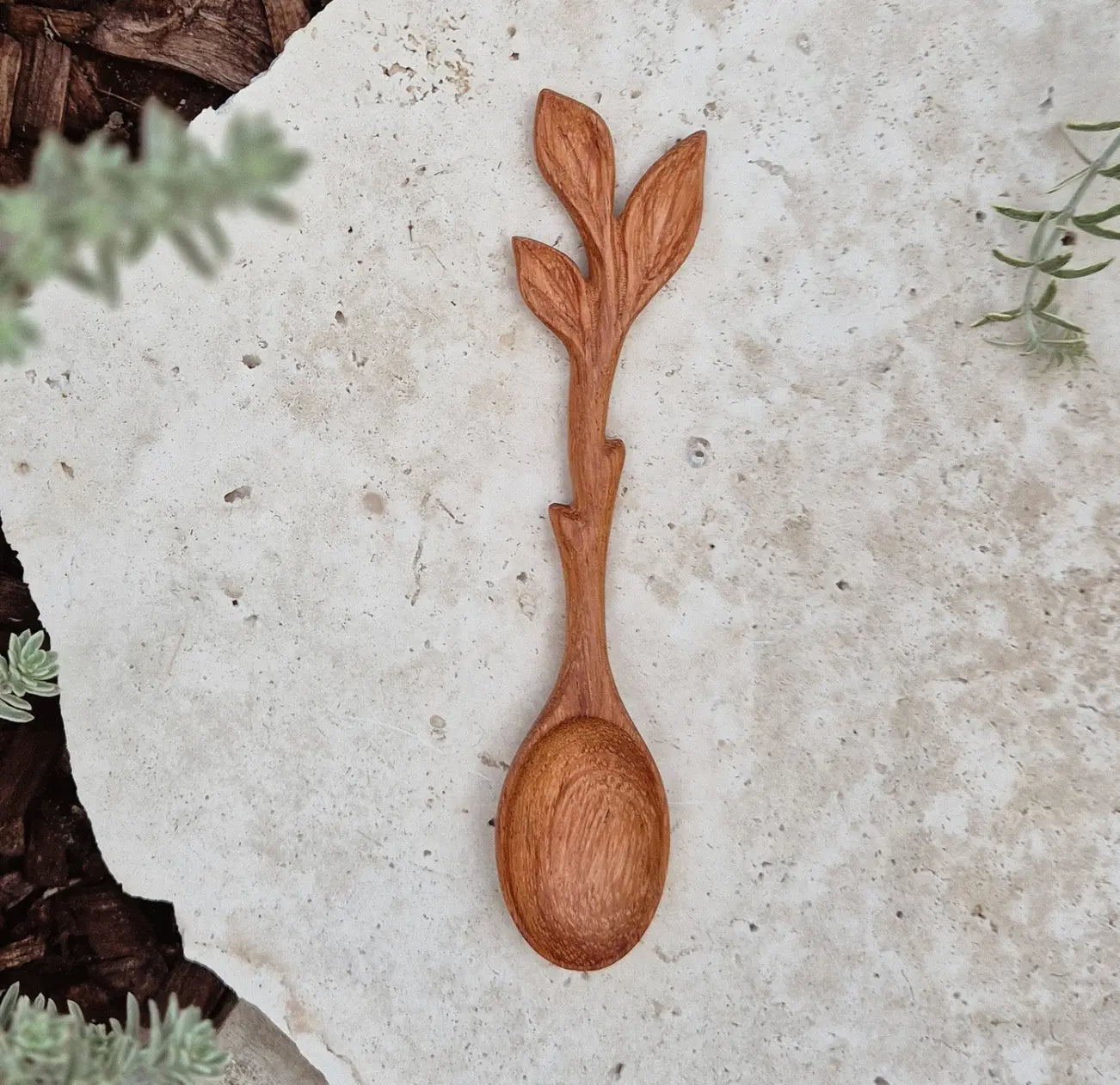 Evergreen Child // Woodland Leaf Spoon The Curated Parcel