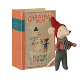 Maileg // Maileg Christmas Mouse Baby in Book Maileg