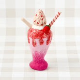 Tara Treasures // Felt Strawberry Milk Shake Play Food Tara Treasures