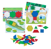 EDX // Sensory Pattern Blocks - 40pcs with 12 Activity Cards EDX education