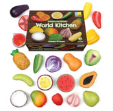 Yellow Door // Sensory Play Stones World Kitchen Yellow Door