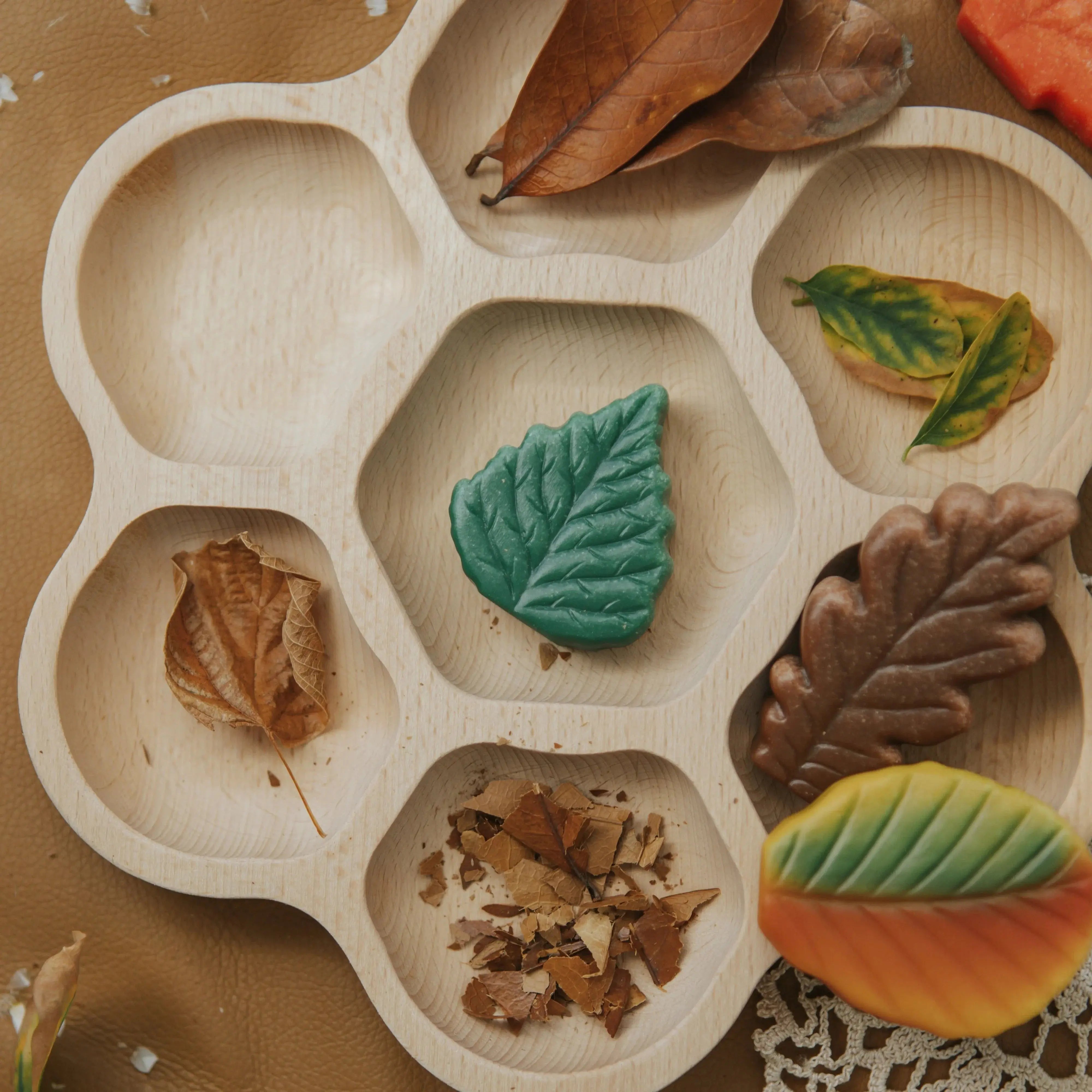 Yellow Door // Natural Flower Tray (7 section) Yellow Door