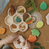 Yellow Door // Sensory Play Stones - Leaves