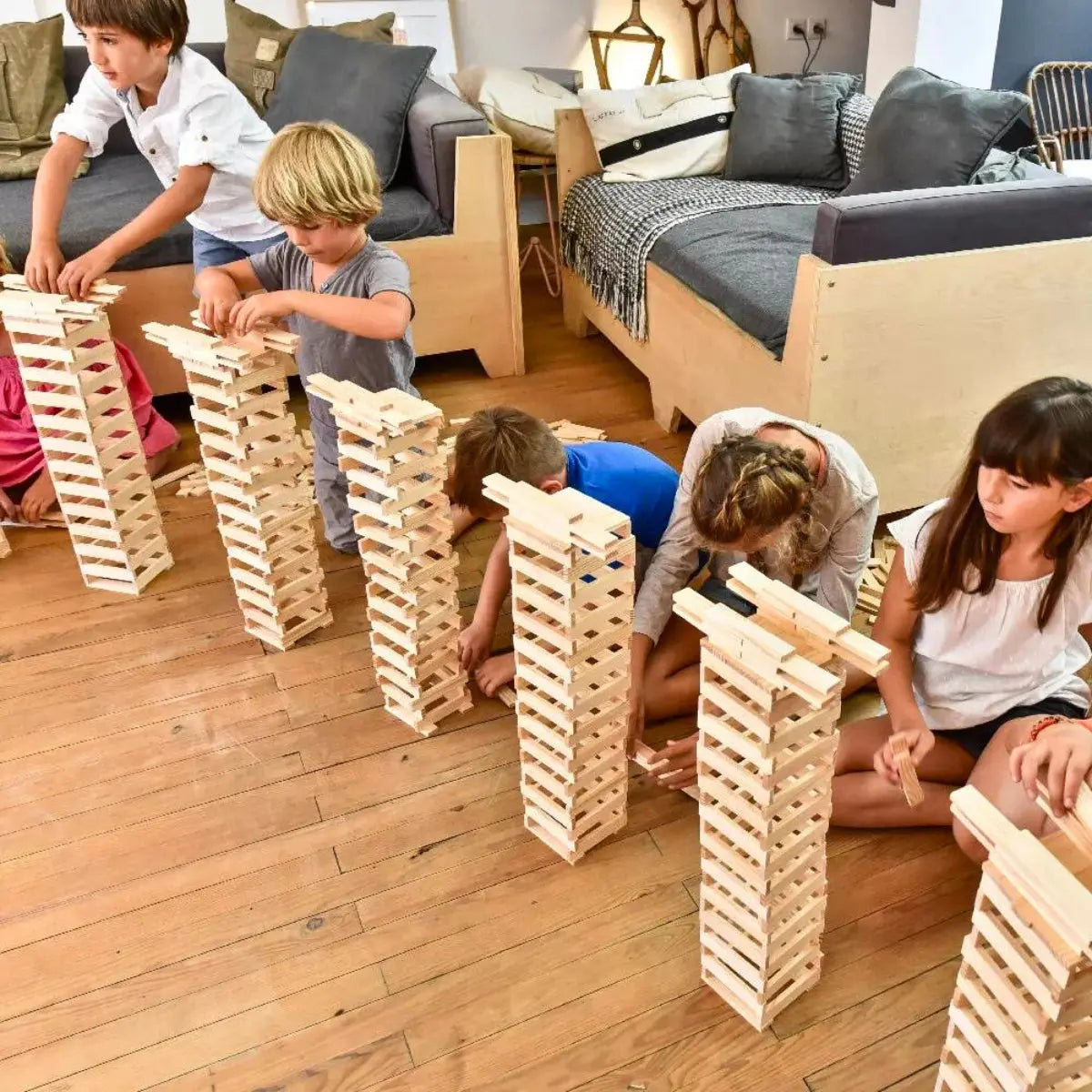 KAPLA Blocks Building Planks - 1000 Natural Set - Large Deluxe Wooden Box KAPLA