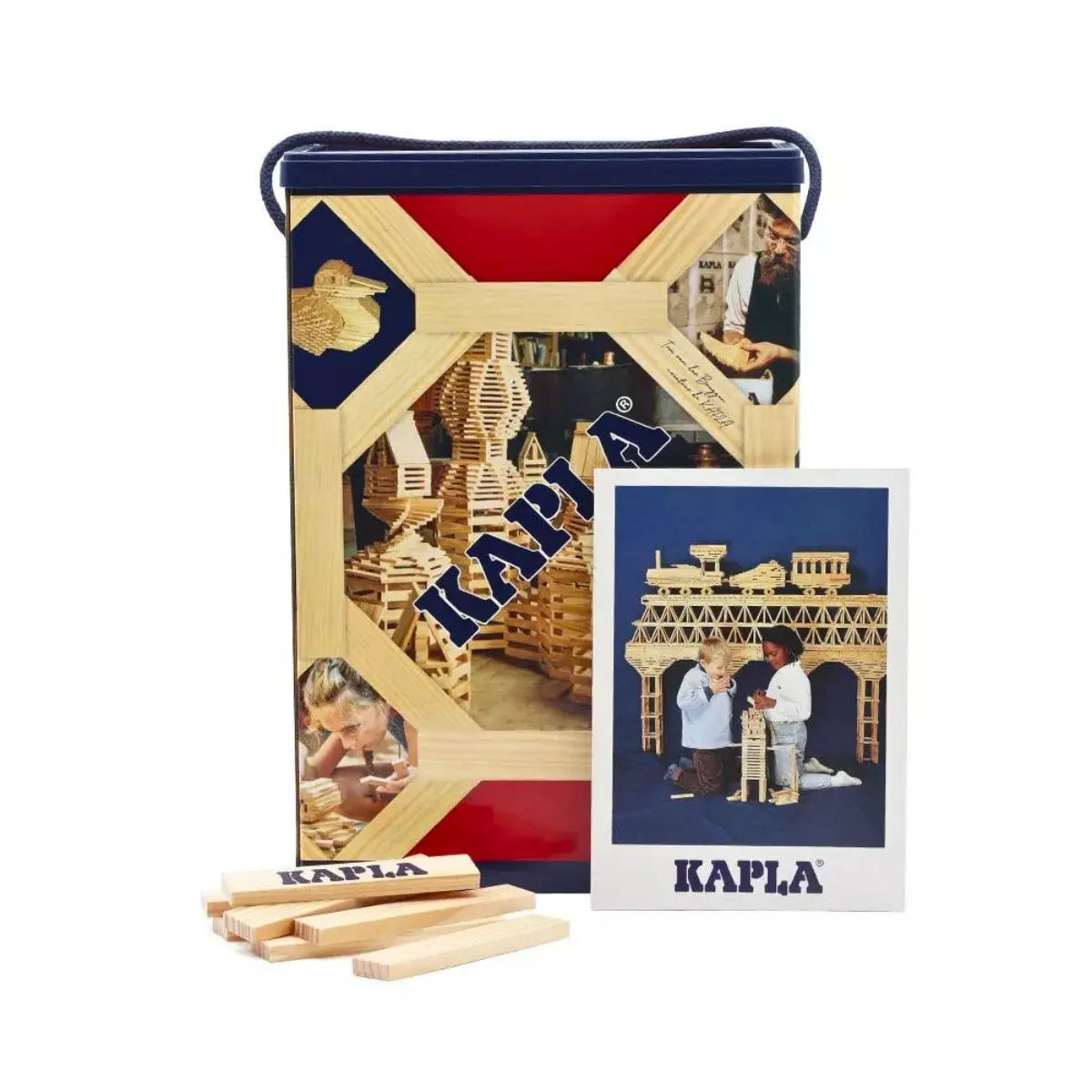KAPLA Blocks Building Planks - 200 Natural Set - Box KAPLA