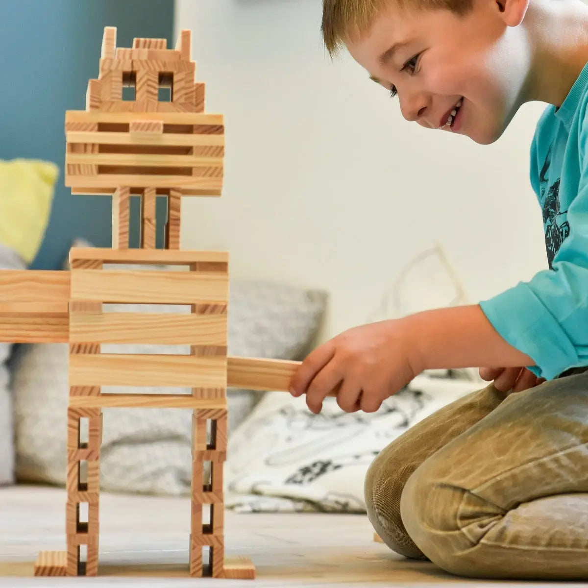 KAPLA Blocks Building Planks - 200 Natural Set - Box KAPLA