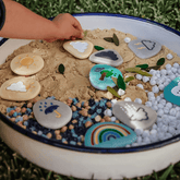 The Curated Parcel - Yellow Door // Weather Stones