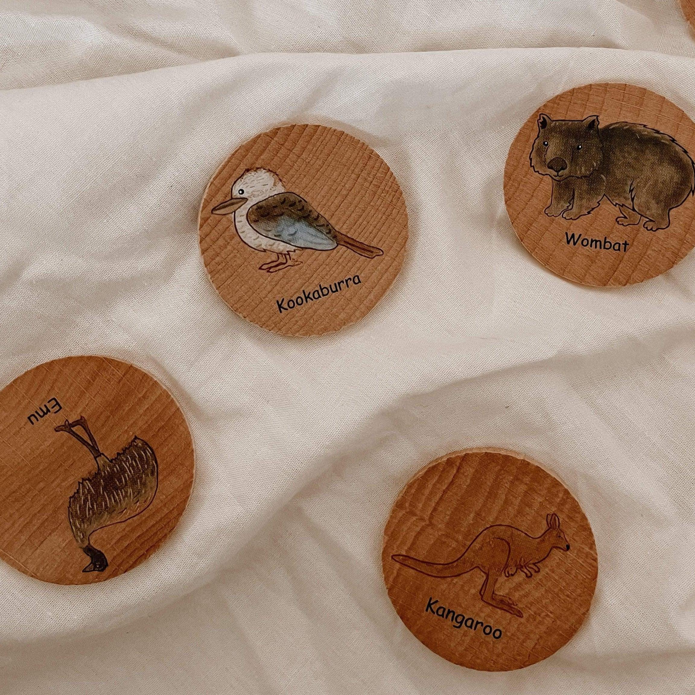 The Curated Parcel - Australian Animals Matching Pairs