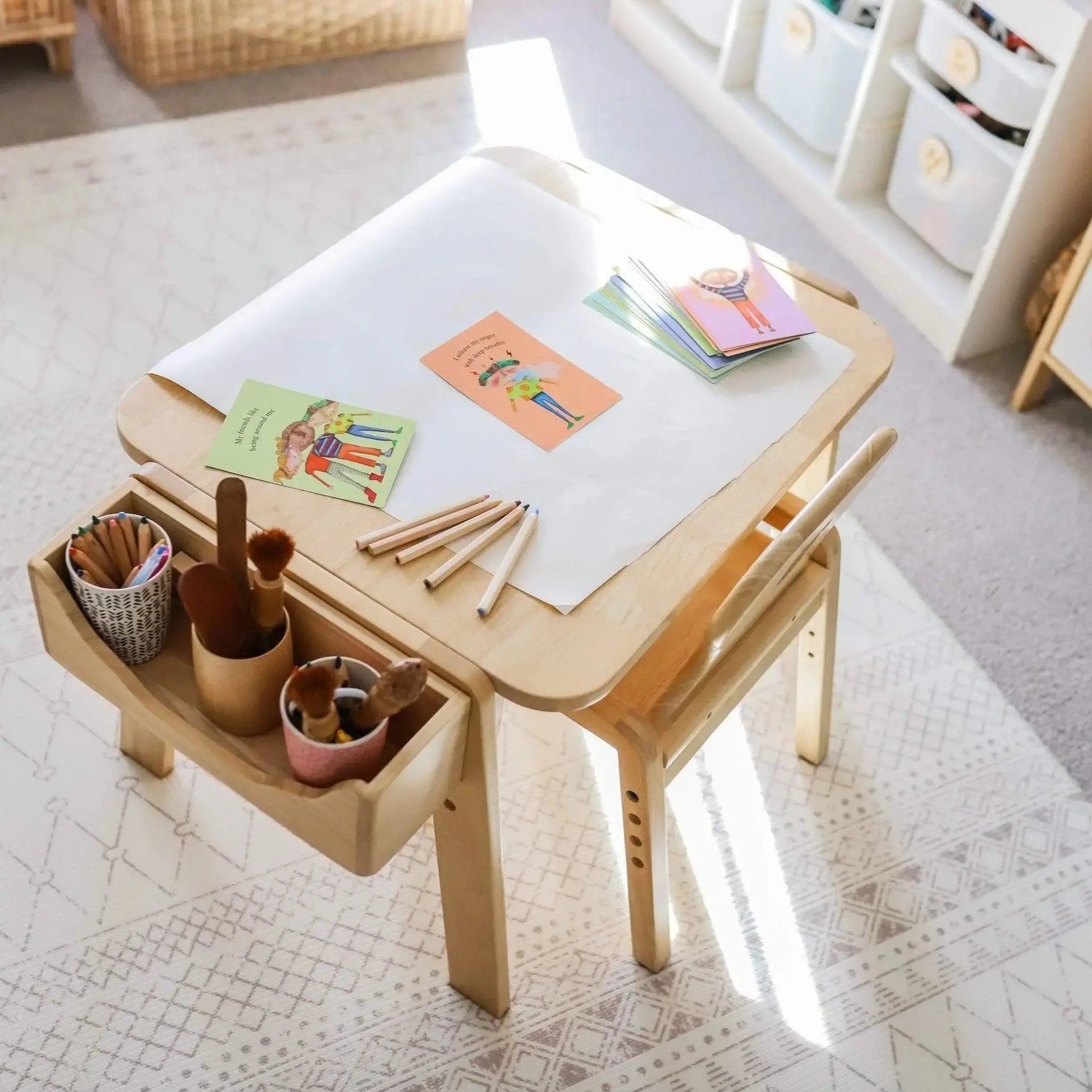 The Curated Parcel - Bunny Tickles // Activities Table & Chair Set