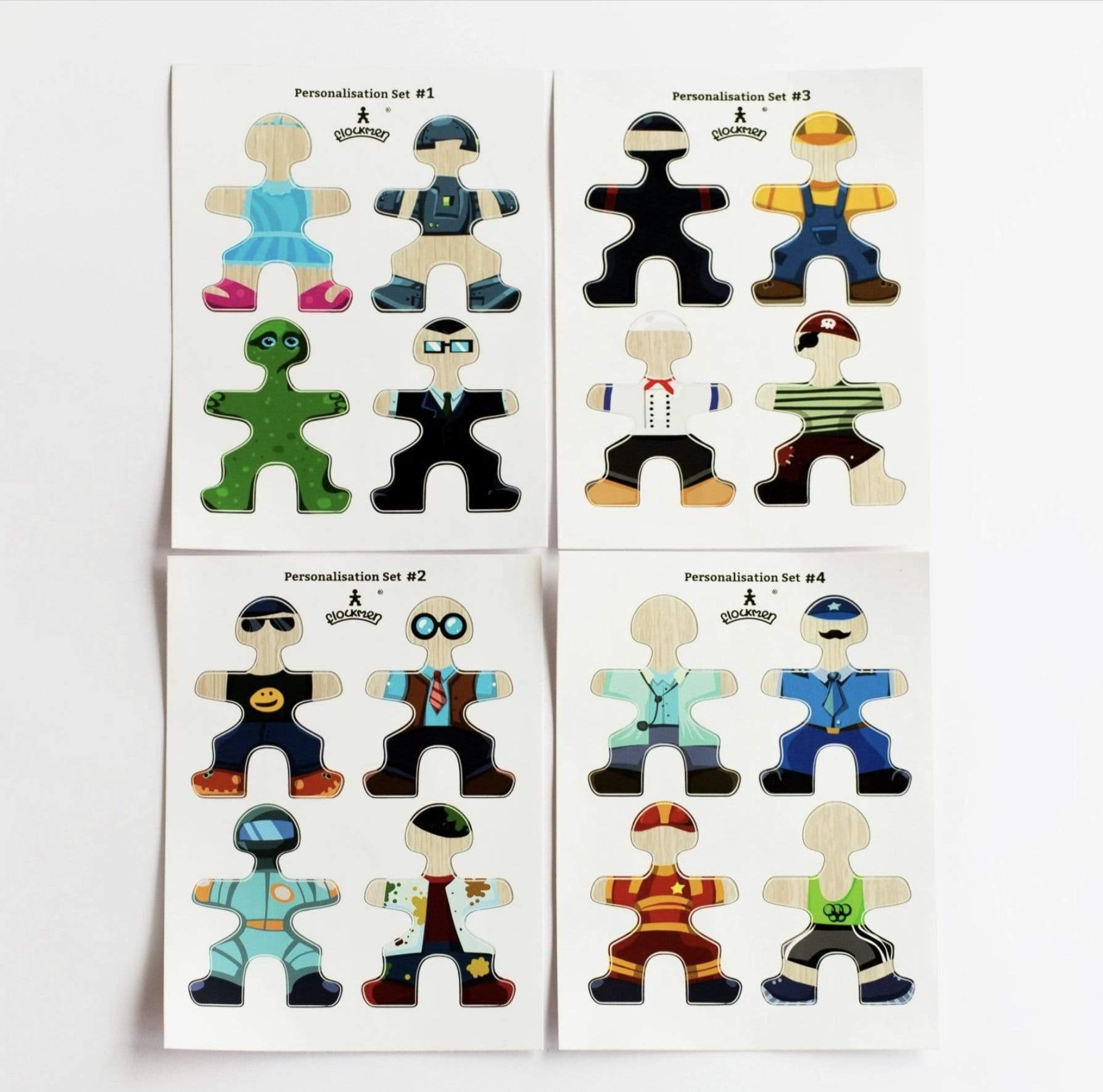 The Curated Parcel - Flockmen Personalisation Sticker Set 16 Characters 