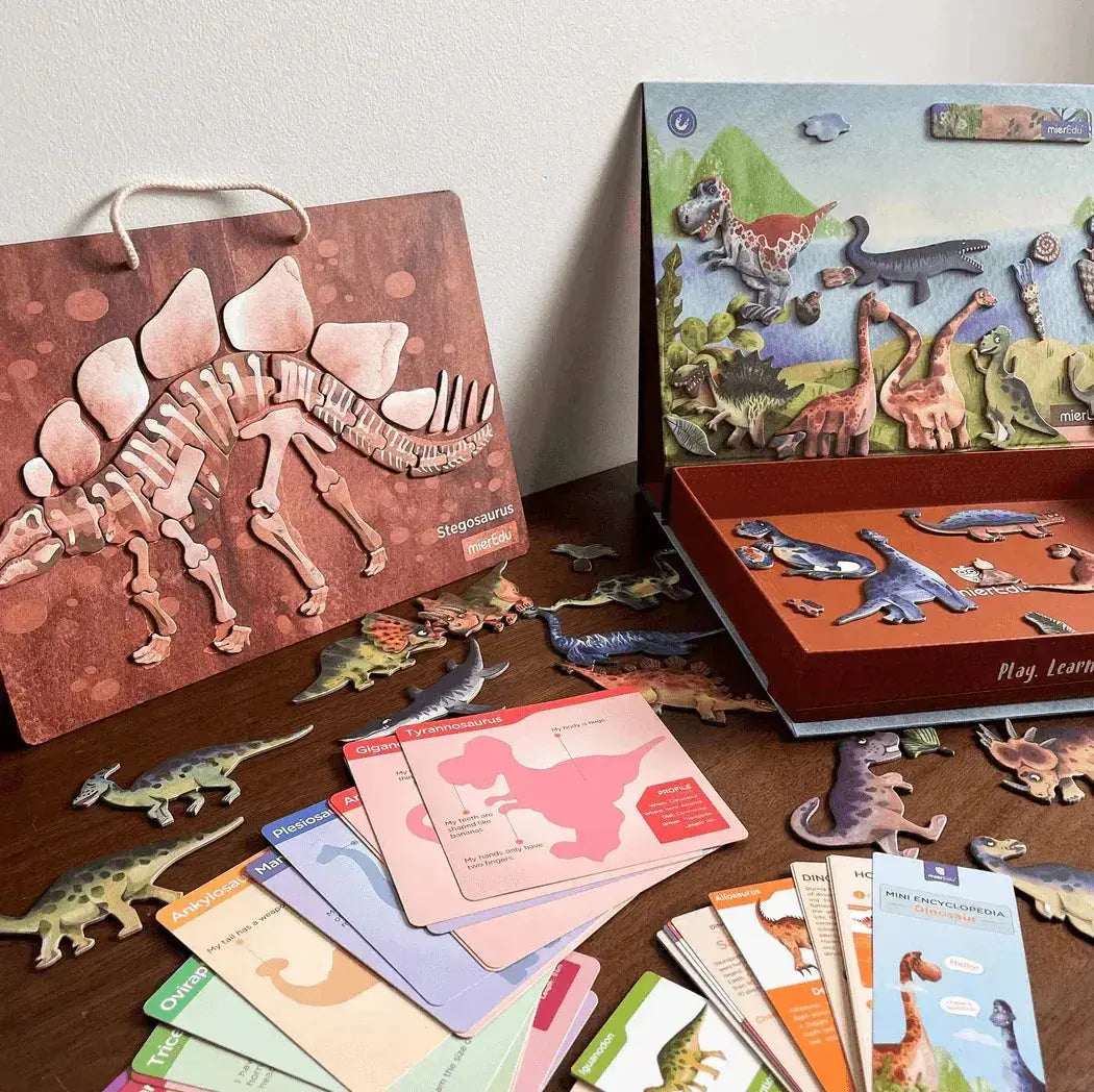 The Curated Parcel - Magnetic Puzzle-All About Dinosaurs