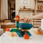 The Curated Parcel - Stacking Rainbow Pyramid 30 Pcs