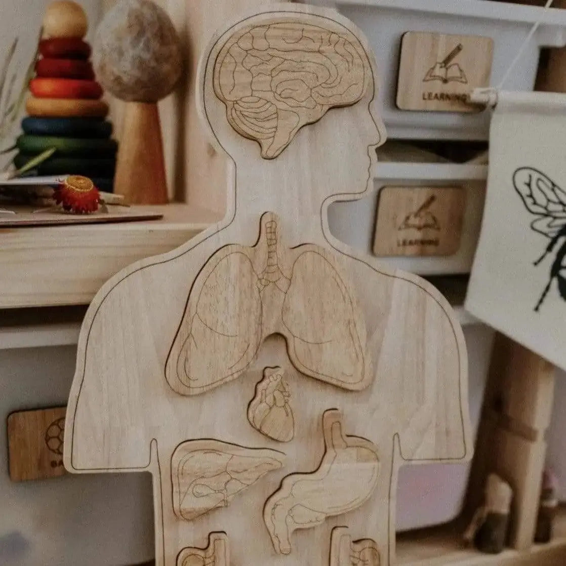 The Curated Parcel - Wooden Anatomy Puzzle