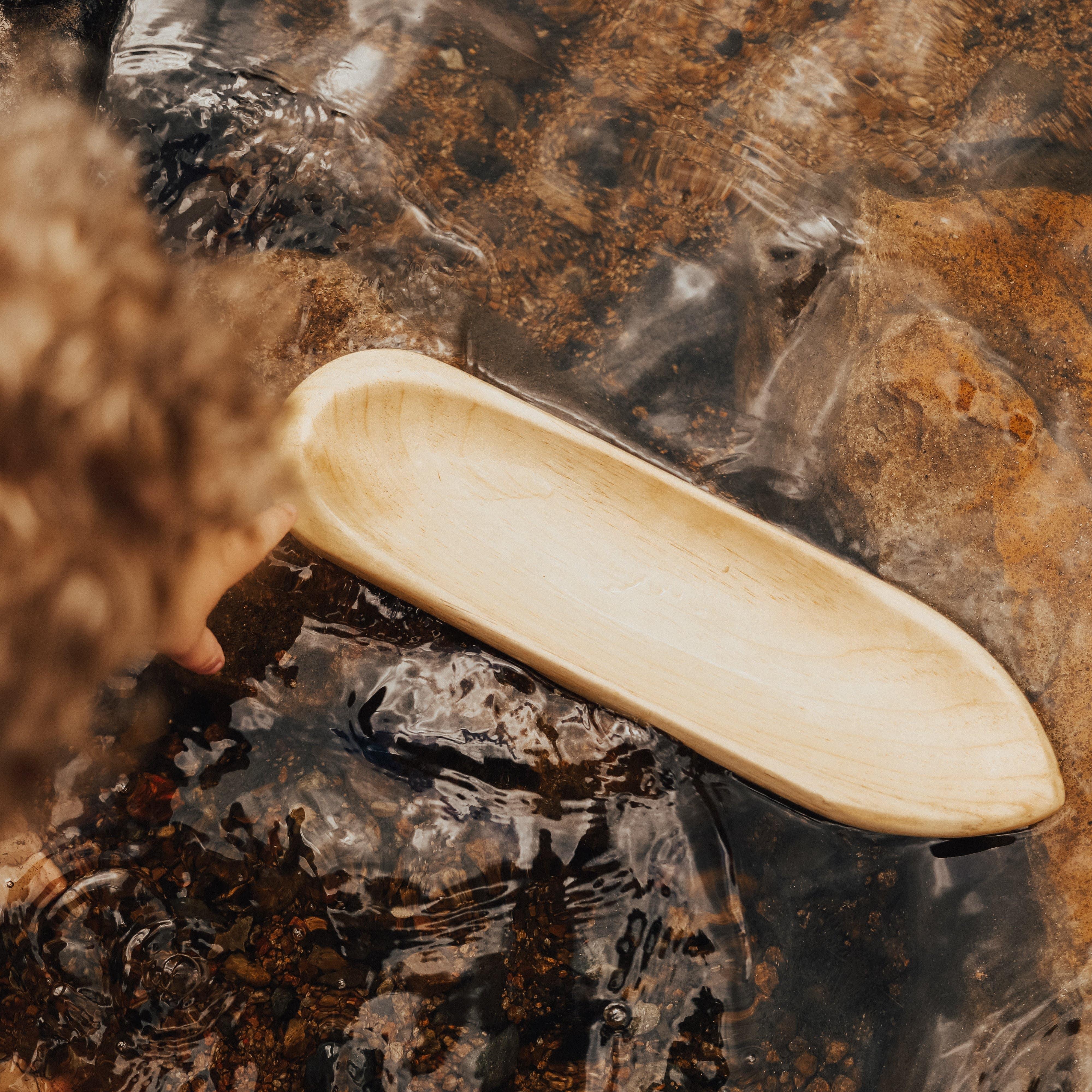 The Curated Parcel - Wooden Ancient Canoe