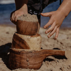 The Curated Parcel - Wooden Measuring Cup (Set of 4)