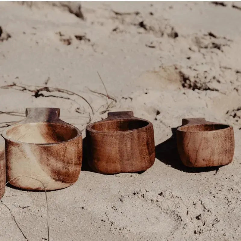 The Curated Parcel - Wooden Measuring Cup (Set of 4)