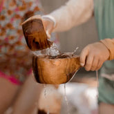 The Curated Parcel - Wooden Measuring Cup (Set of 4)