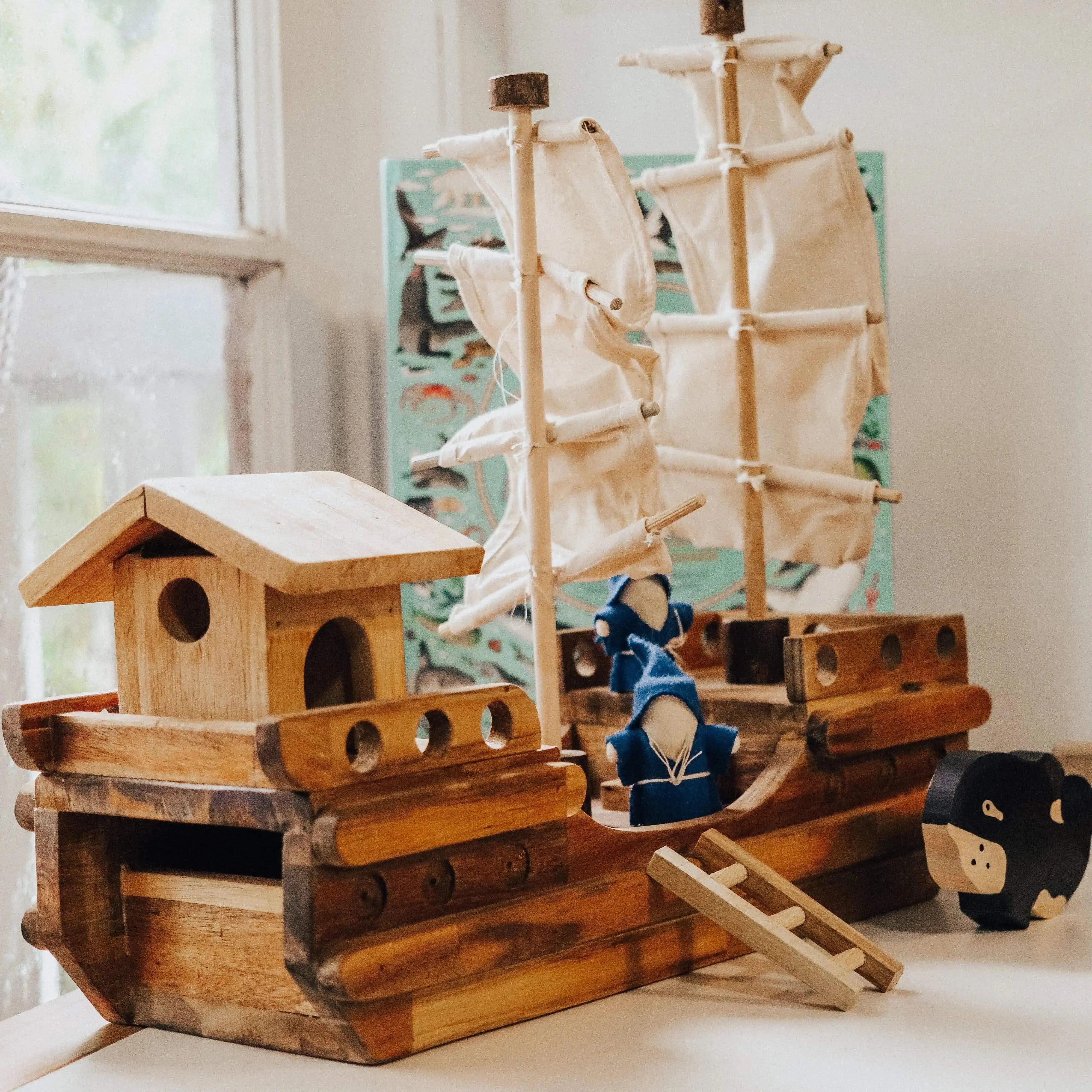 The Curated Parcel - Wooden Pirate Ship