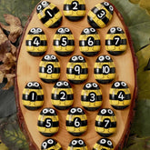 The Curated Parcel - Yellow Door // Honey Bee Number Stones