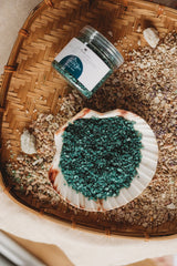 Deep Sea - Dark Emerald Green Sea Salt Shimmers SMALL - Potion Play & Sensory Ingredients The Saltwater Collective Potions