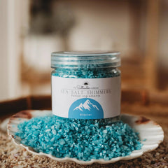 Glacier - Light Blue Sea Salt Shimmers SMALL - Potion Play & Sensory Ingredients The Saltwater Collective Potions
