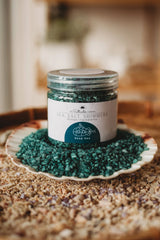 Deep Sea - Dark Emerald Green Sea Salt Shimmers SMALL - Potion Play & Sensory Ingredients The Saltwater Collective Potions