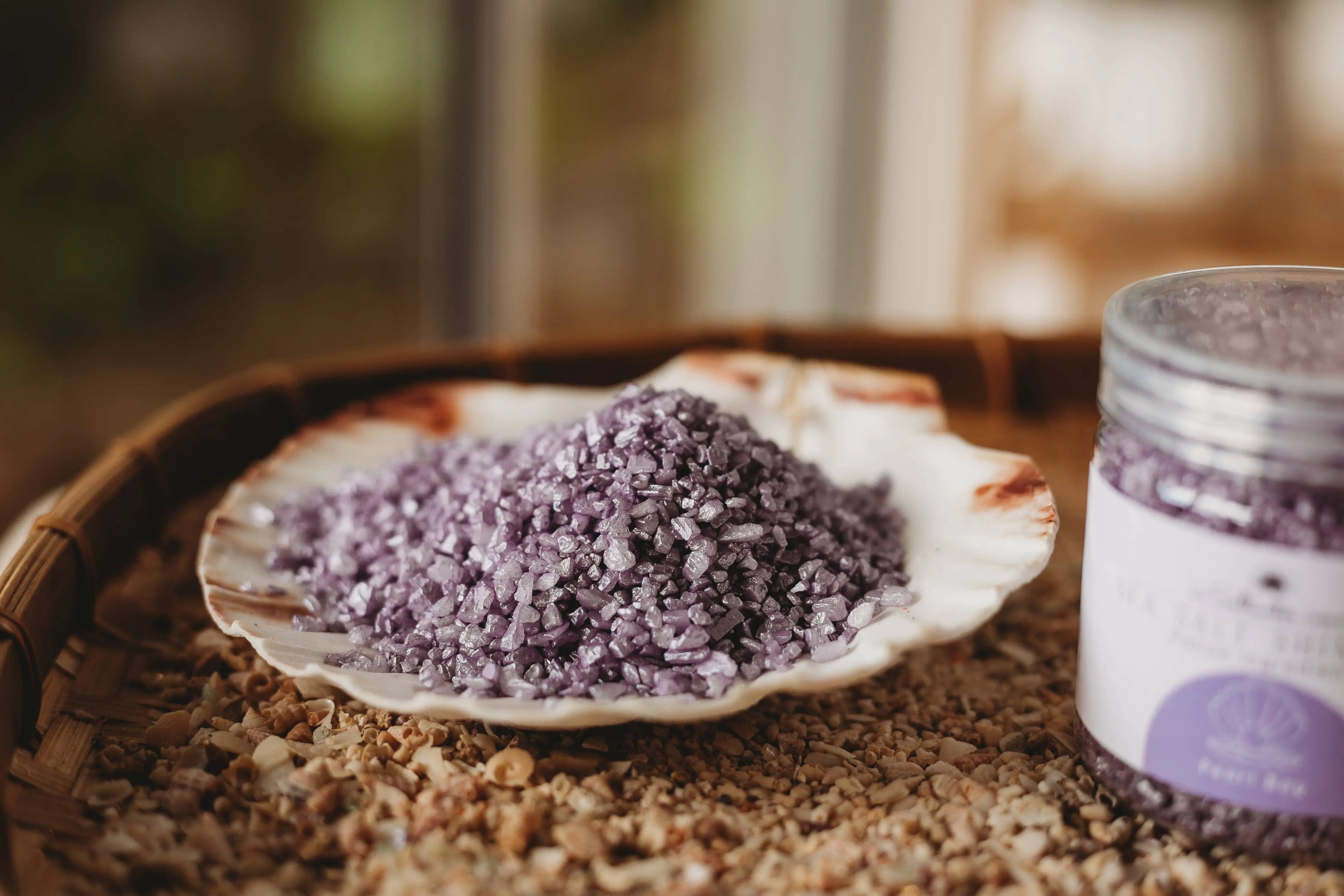 Pearl Bay - Light Purple Sea Salt Shimmers SMALL - Potion Play & Sensory Ingredients The Saltwater Collective Potions