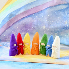 Felt Waldorf Colours of The Week Peg Dolls