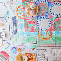 Wonderie //  In The Kitchen Play Cloth
