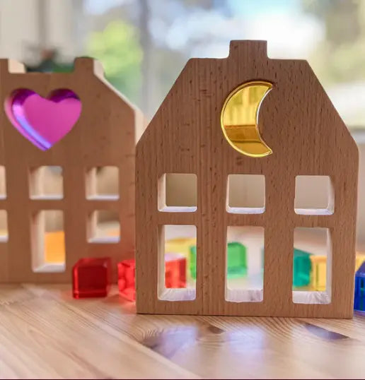 My Little Creator | Moon Lucite House Wooden & Acrylic Building Set My Little Creator