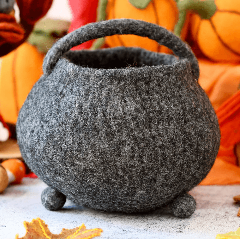 Felt Witches Cauldron Bag