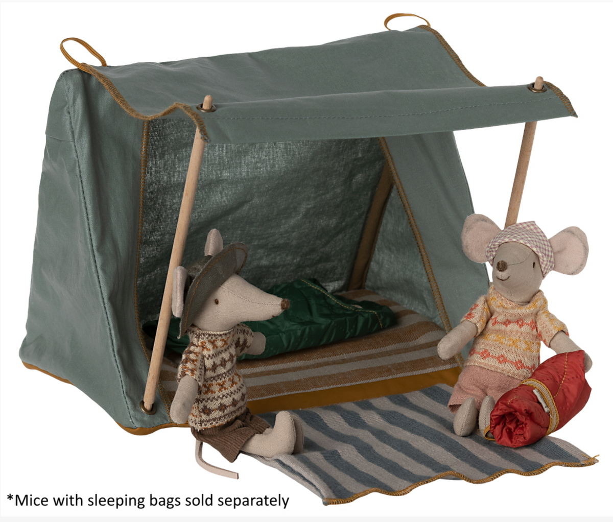 Maileg //  Happy Camper Tent Mouse 2023